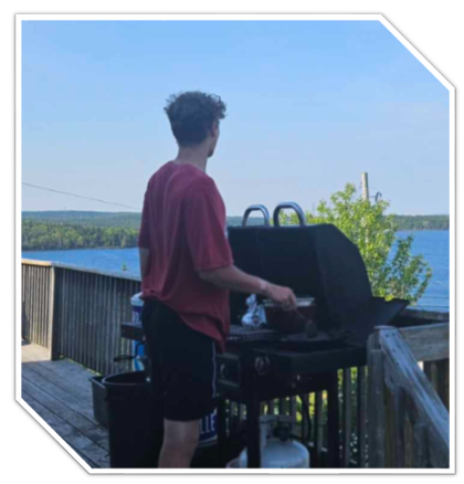 Cory BBQ with family